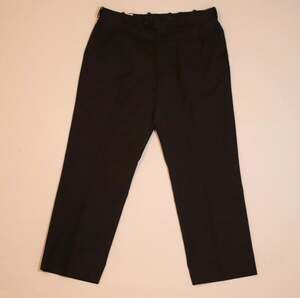 Perfect Traveler by CTR Clothing Men's Black Pinstripe Wool Blend Dress Trousers